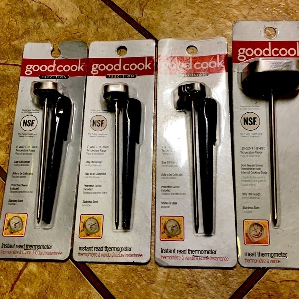 4 Stainless Steel Meat Thermometers